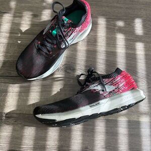 Brooks‎ Ricochet 7 Women Running Shoes Black Pink Teal DNA AMP Athletic Sz 7